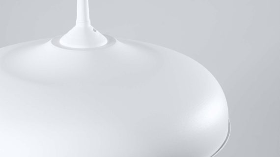 miniaturka Lampa wisząca GIREA biała elegancka