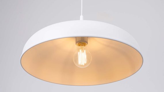 miniaturka Lampa wisząca GIREA biała elegancka