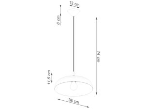 miniaturka Lampa wisząca GIREA czarna loftowa