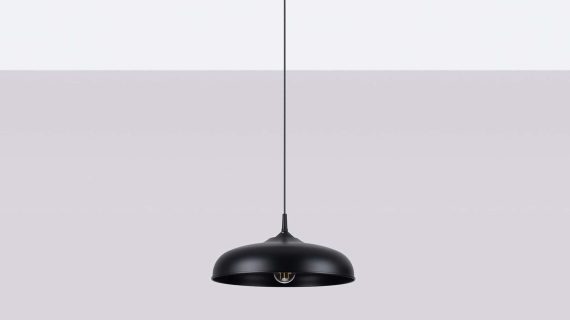 miniaturka Lampa wisząca GIREA czarna loftowa