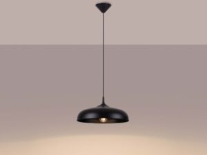 miniaturka Lampa wisząca GIREA czarna loftowa