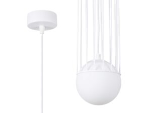 miniaturka Lampa wisząca BRENTA 1 biała elegancka