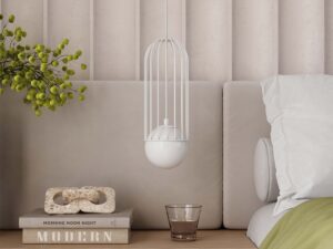 miniaturka Lampa wisząca BRENTA 1 biała elegancka