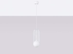 miniaturka Lampa wisząca BRENTA 1 biała elegancka