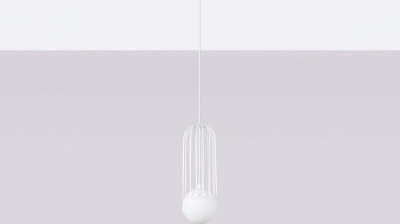 miniaturka Lampa wisząca BRENTA 1 biała elegancka