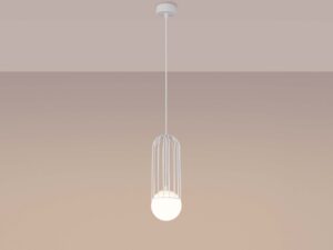 miniaturka Lampa wisząca BRENTA 1 biała elegancka