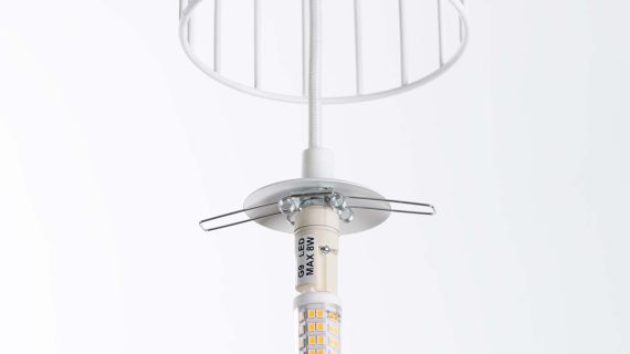 miniaturka Lampa wisząca BRENTA 1 biała elegancka