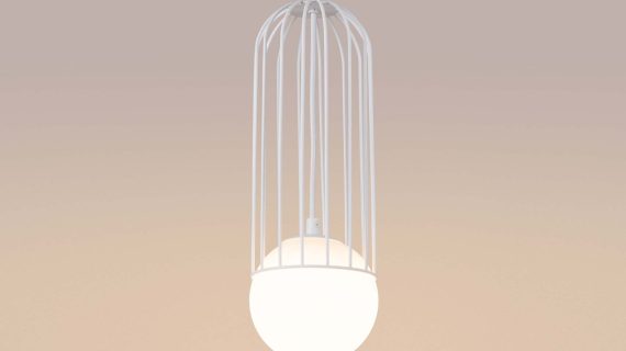 miniaturka Lampa wisząca BRENTA 1 biała elegancka