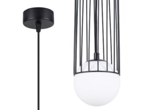 miniaturka Lampa wisząca BRENTA 1 czarna loftowa