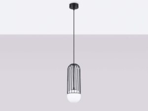 miniaturka Lampa wisząca BRENTA 1 czarna loftowa