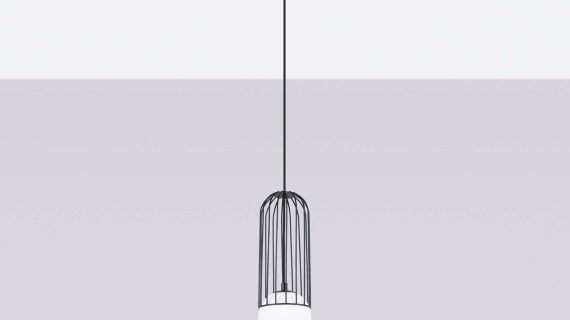 miniaturka Lampa wisząca BRENTA 1 czarna loftowa