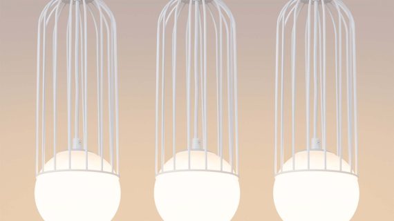 miniaturka Lampa wisząca BRENTA 3L biała designerska