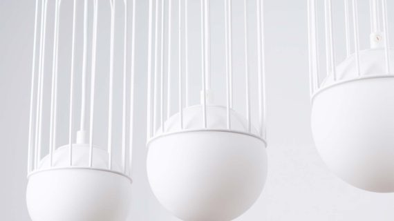miniaturka Lampa wisząca BRENTA 3L biała designerska