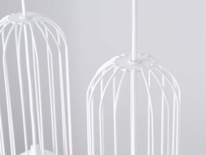 miniaturka Lampa wisząca BRENTA 3L biała designerska