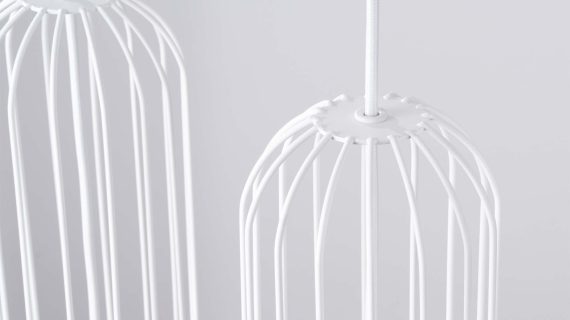 miniaturka Lampa wisząca BRENTA 3L biała designerska