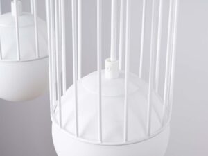 miniaturka Lampa wisząca BRENTA 3L biała designerska