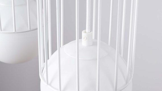 miniaturka Lampa wisząca BRENTA 3L biała designerska