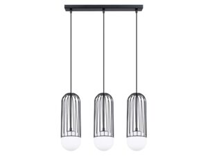 Lampa wisząca BRENTA 3L czarna nowoczesna
