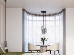 miniaturka Lampa wisząca BRENTA 3L czarna nowoczesna