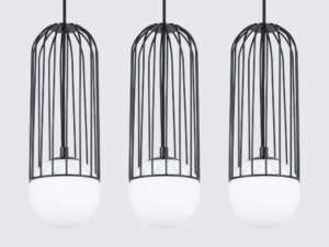 miniaturka Lampa wisząca BRENTA 3L czarna nowoczesna