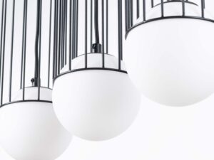 miniaturka Lampa wisząca BRENTA 3L czarna nowoczesna