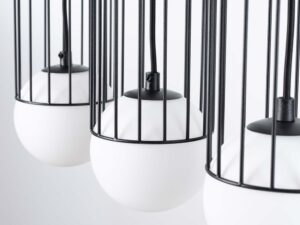 miniaturka Lampa wisząca BRENTA 3L czarna nowoczesna