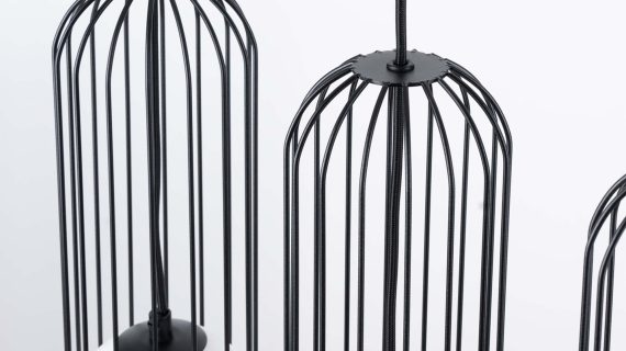 miniaturka Lampa wisząca BRENTA 3L czarna nowoczesna