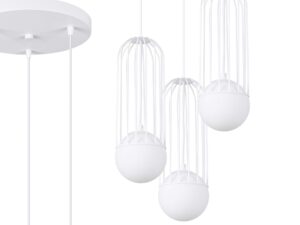 miniaturka Lampa wisząca BRENTA 3P biała klasyczna