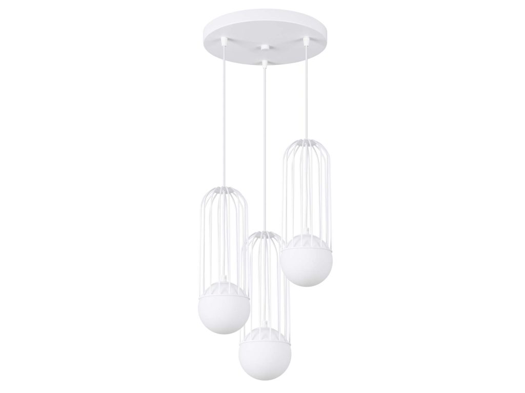 Lampa wisząca BRENTA 3P biała klasyczna