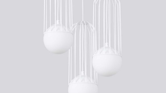 miniaturka Lampa wisząca BRENTA 3P biała klasyczna