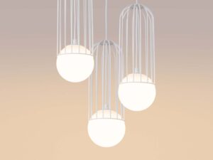 miniaturka Lampa wisząca BRENTA 3P biała klasyczna