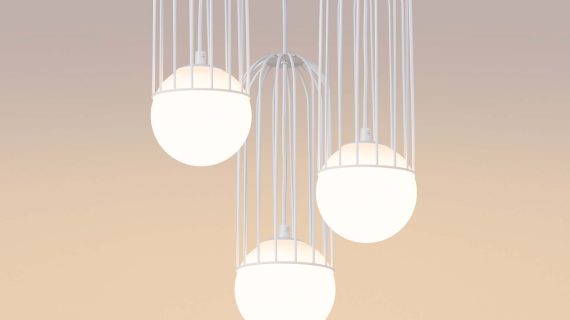 miniaturka Lampa wisząca BRENTA 3P biała klasyczna