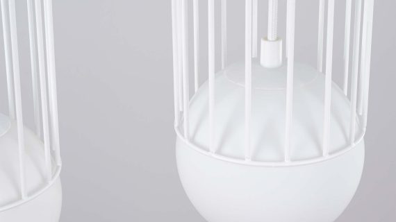 miniaturka Lampa wisząca BRENTA 3P biała klasyczna