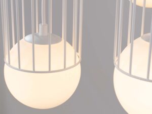 miniaturka Lampa wisząca BRENTA 3P biała klasyczna