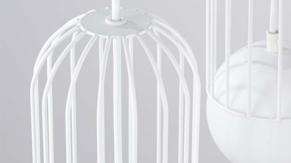 miniaturka Lampa wisząca BRENTA 3P biała klasyczna