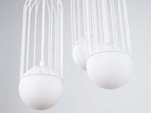 miniaturka Lampa wisząca BRENTA 3P biała klasyczna