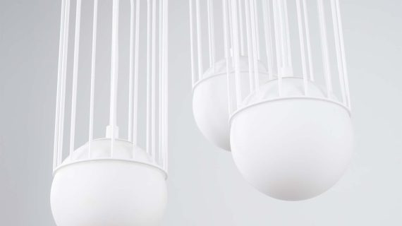 miniaturka Lampa wisząca BRENTA 3P biała klasyczna