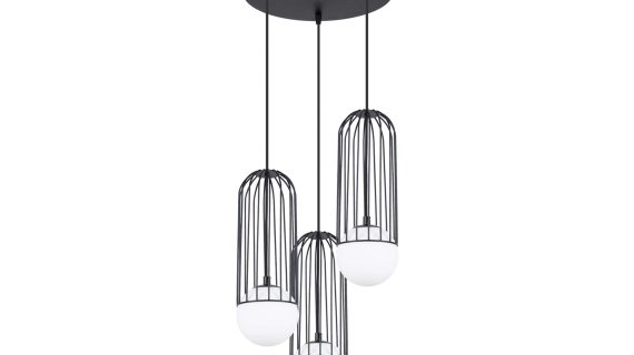 Lampa wisząca BRENTA 3P czarna elegancka