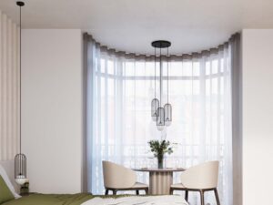 miniaturka Lampa wisząca BRENTA 3P czarna elegancka