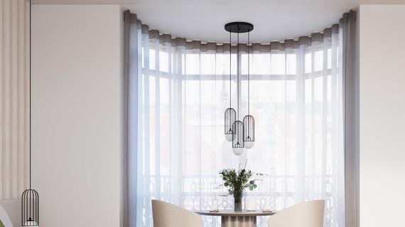 miniaturka Lampa wisząca BRENTA 3P czarna elegancka