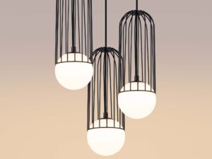 miniaturka Lampa wisząca BRENTA 3P czarna elegancka