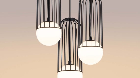 miniaturka Lampa wisząca BRENTA 3P czarna elegancka