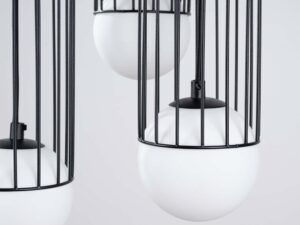 miniaturka Lampa wisząca BRENTA 3P czarna elegancka