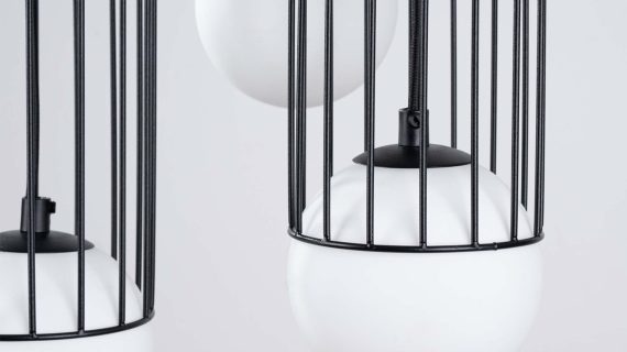 miniaturka Lampa wisząca BRENTA 3P czarna elegancka