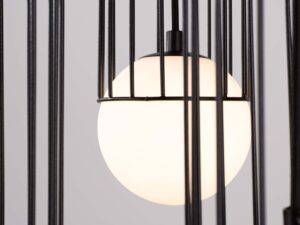 miniaturka Lampa wisząca BRENTA 3P czarna elegancka