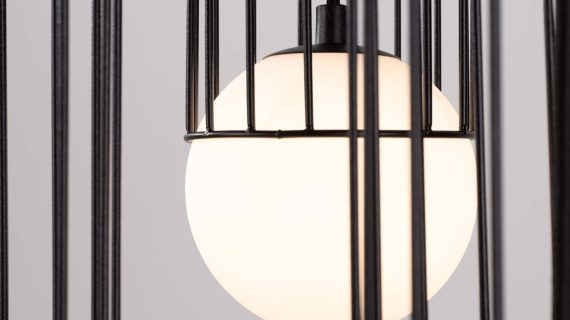 miniaturka Lampa wisząca BRENTA 3P czarna elegancka