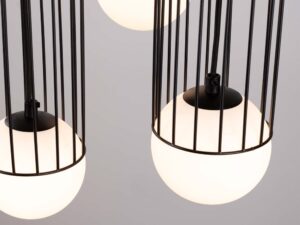 miniaturka Lampa wisząca BRENTA 3P czarna elegancka