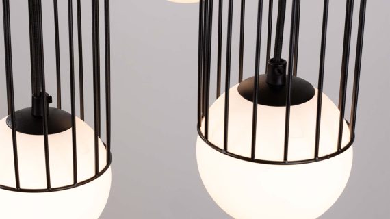 miniaturka Lampa wisząca BRENTA 3P czarna elegancka