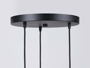 miniaturka Lampa wisząca BRENTA 3P czarna elegancka