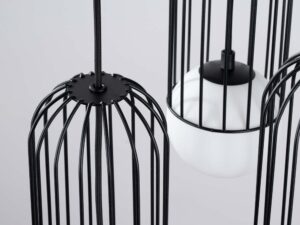 miniaturka Lampa wisząca BRENTA 3P czarna elegancka